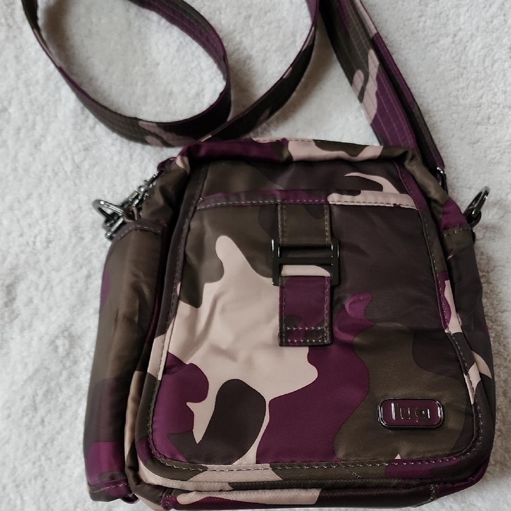 Lug Can Can Womens Camo Crossbody Bag Preowned